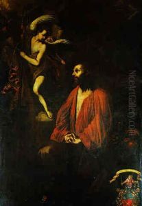 Arma Christi, Christus Mit Einem Engel Und Den Leidenswerkzeugen by Antonio Campi