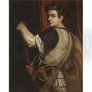 Portrait Of The Emperor Titus Wearing Armour And A Laurel Wreath And Holding A Baton