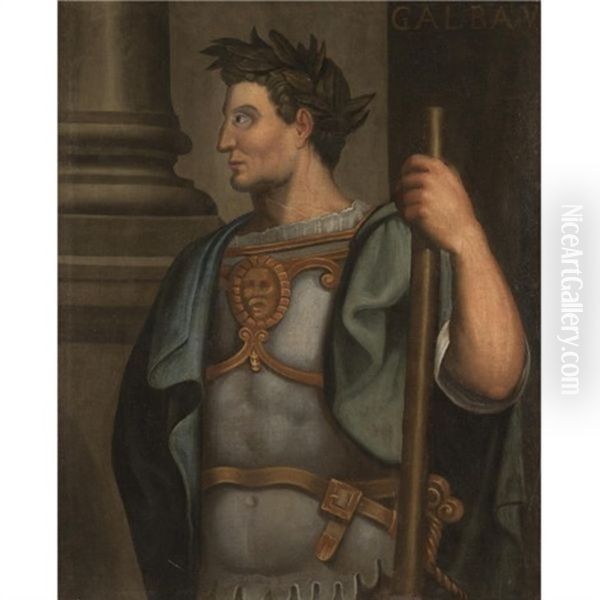 Portrait Of The Emperor Galba, Standing, In Profile, Wearing A Laurel Wreath - view 1
