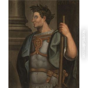 Portrait Of The Emperor Galba, Standing, In Profile, Wearing A Laurel Wreath