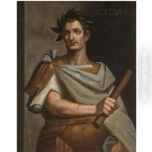Portrait Of Julius Caeser Holding A Baton