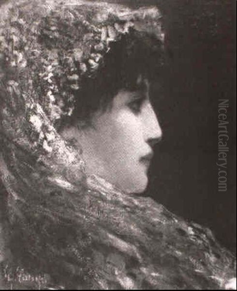 Bust Of A Lady In A Mantilla - view 1