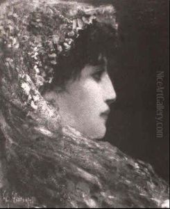 Bust Of A Lady In A Mantilla