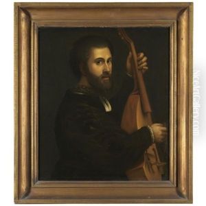 Portrait Of A Gentleman, Playing A Lira Di Braccio