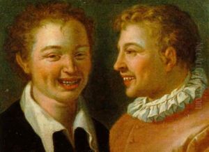 Doppelbildnis Zweier Lachender Maenner by Vincenzo Campi