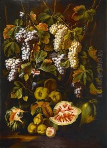 A Still Life With Fruit by Michelangelo di Campidoglio