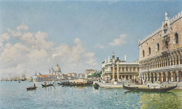 The Doge's Palace And The Grand Canal, Venice - view 1