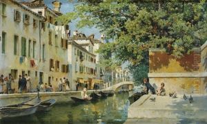 Un Canal A Venise Un Canal A Venise