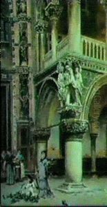 Feeding Pigeons Before St. Mark's, Venice