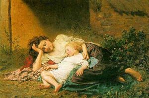 Mother And Sleeping Child by Henry Campotosto