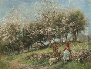 Primavera A Capri by Alceste Campriani