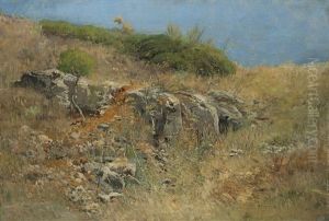 Scorcio Di Campagna by Alceste Campriani
