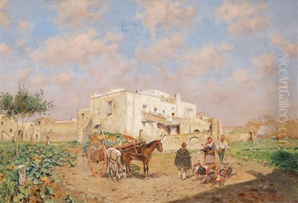 Southern Landscape With A Green-grocer - view 1