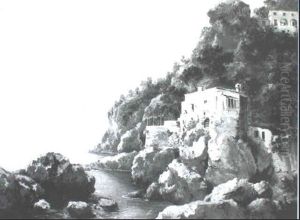 View Of Capri by Alceste Campriani