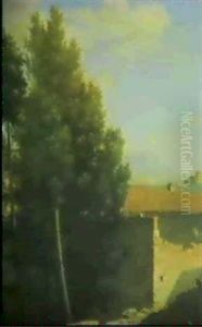Veduta Di Portici by Alceste Campriani