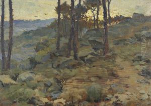 Paisagem Com Arvores by Artur Alves Cardoso