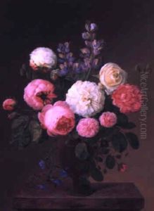 Roses And Other Flowers In A Vase Roses And Other Flowers In A Vase
