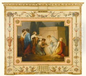 A Group Of Female Mourners At The Tomb Of Achilles