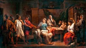 Tarquinius Fiai Es Collatinus Munka Kozben Talaljak Otthonaban Lukreciat