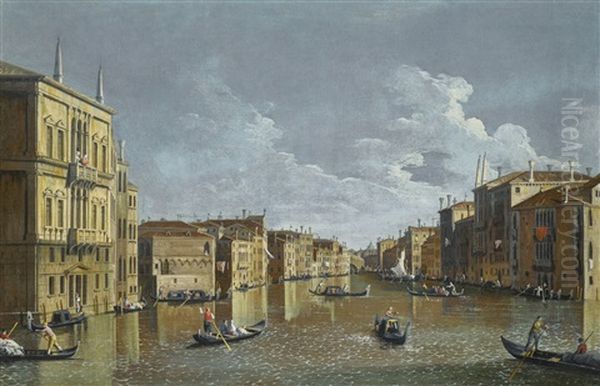 Venice, A View Of The Grand Canal From Palazzo Balbi - view 1