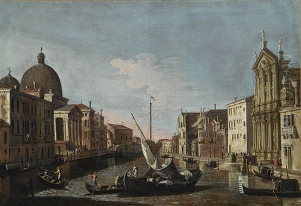 Venice, A View Of The Grand Canal With San Simeone Piccolo - view 1