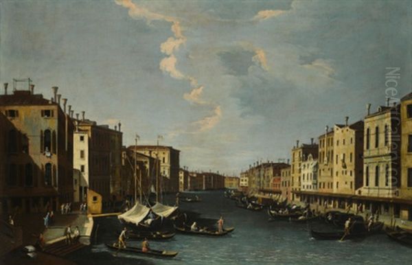 The Grand Canal: Looking South-west From The Rialto Bridge To The Palazzo Foscari - view 1