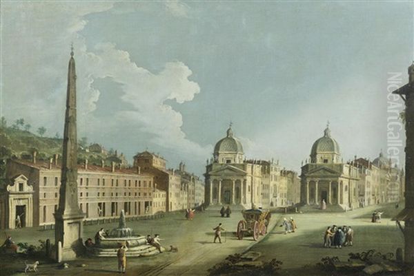 The Piazza Del Popolo, Rome - view 1