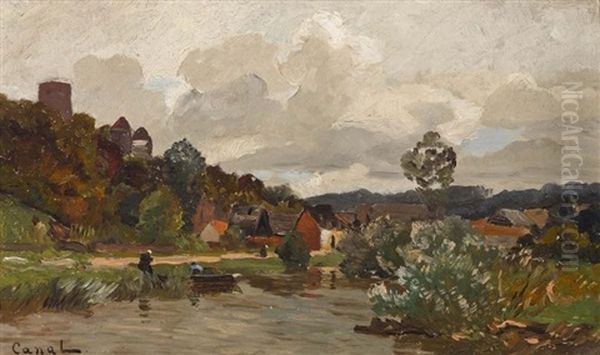Flusslandschaft Mit Burganlage - view 1