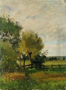 Weidelandschaft Mit Knuppelweide Und Hag by Gilbert Von Canal