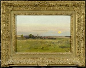 Landschaft Mit Einem Dorf by Gilbert Von Canal