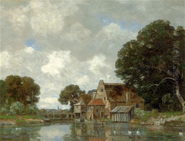 Hollandische Kanallandschaft - view 1