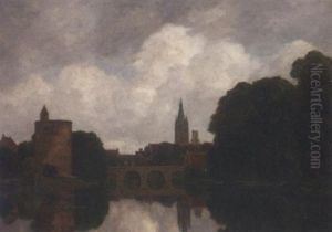 A View Of Brugge by Gilbert Von Canal
