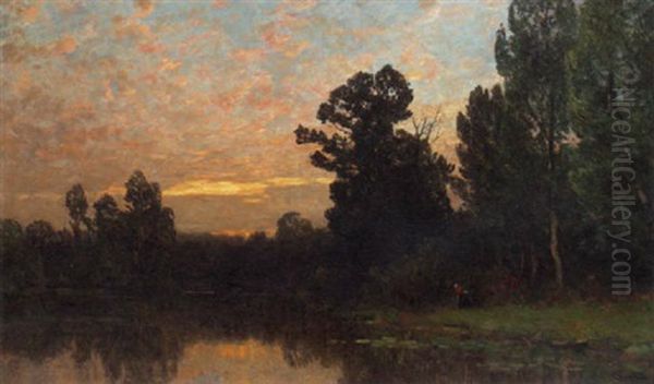By The Riverside At Sunset - view 1