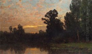 By The Riverside At Sunset By The Riverside At Sunset