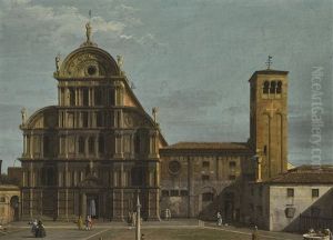 Venice, The Campo San Zaccaria; Venice, The Campo Santa Maria Formosa by (Giovanni Antonio Canal) Canaletto