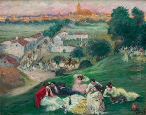 Romeria En Sevilla by Ricardo Canals y Llambi