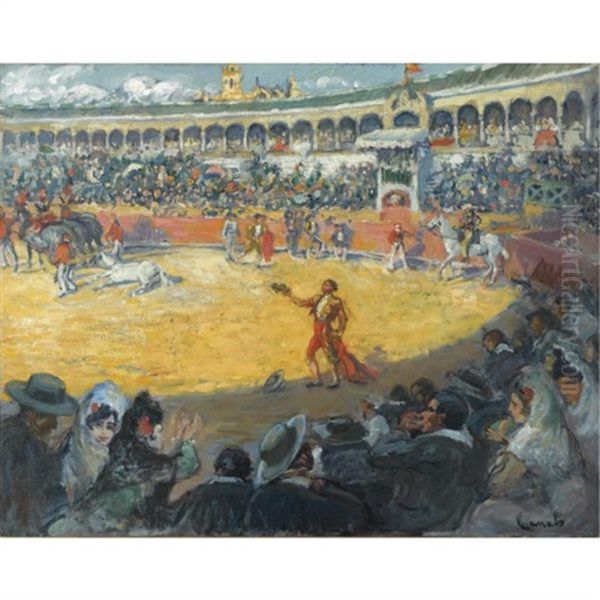 Corrida De Toros En La Plaza De La Maestranza De Sevilla (the Bullfight In The Maestranza, Seville) - view 1