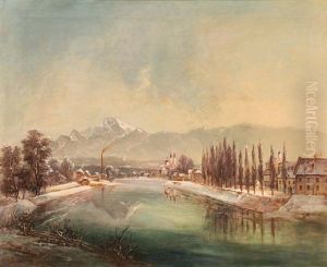 Blick Auf Villach Mit Dem Mittagskogel Im Hintergrund by Jakob Canciani
