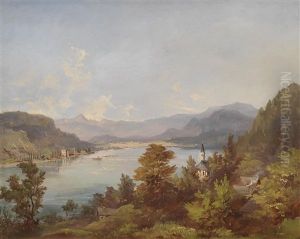 Ossiacher See Mit Blick Auf Kurhotel Und Seebad Annenheim