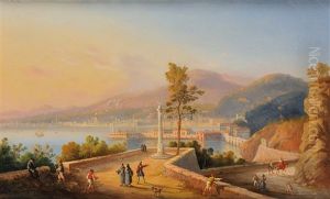 Sur La Route Du Monastere, Baie De Naples