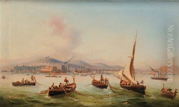 Pecheurs Dans La Baie De Naples - view 1