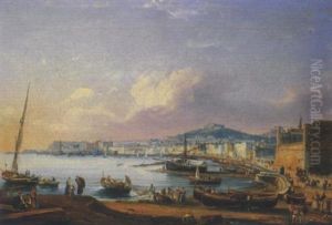 Napoli, Veduta Del Golfo, 1848 by Salvatore Candido