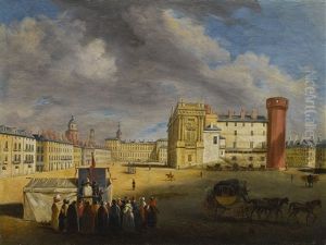 Turin, A View Of The Piazetta Reale by Giuseppe Canella