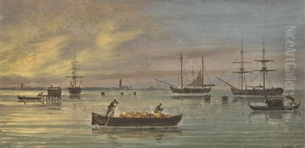 View Of A Venetian Lagoon - view 1