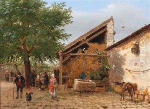 Rural Idyll by Giuseppe Canella