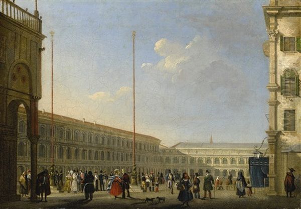 Venice, A View Of Piazza San Marco From Piazzetta Dei Leoncini - view 1
