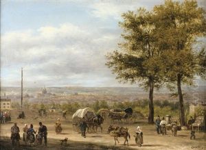 Vue Des Hauteurs De Paris by Giuseppe Canella