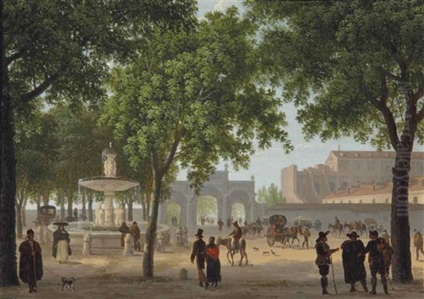 Le Paseo Del Prado, Avec La Fontaine De Cybele - view 1