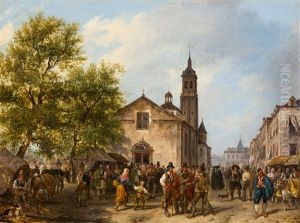 Nach Dem Kirchgang by Giuseppe Canella