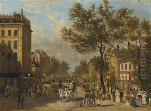 Le Boulevard Montmartre - view 1